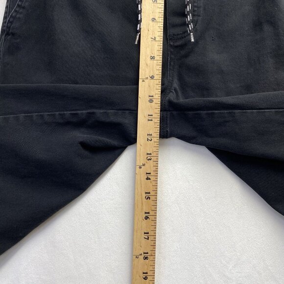 HYPE Stretch Jogger Drawstring Elastic Waist Shorts Men Medium Black W/Pockets - Picture 6 of 16